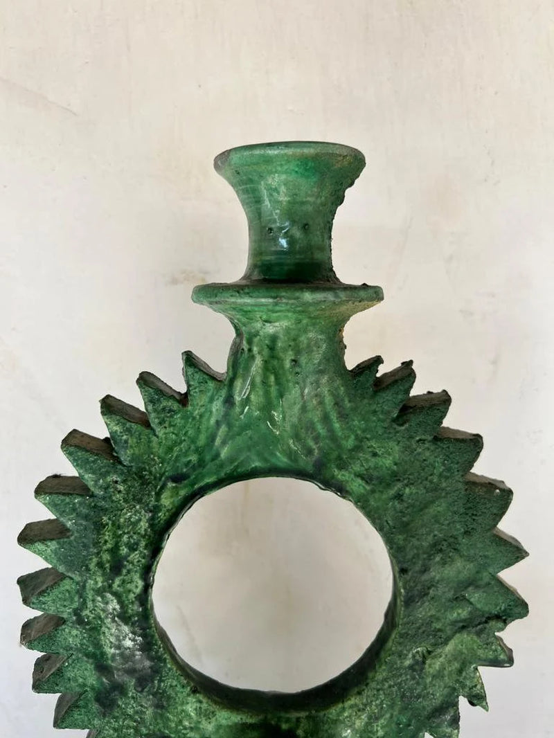 Bohemian Candlestick, Circled Candle Holder