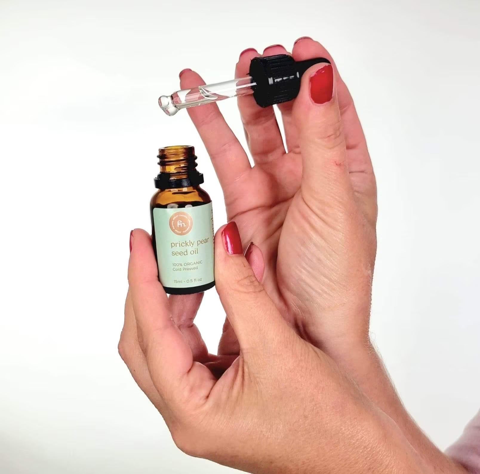 Prickly Pear Seed Oil - 100% Pure Organic Cold-Pressed Oil for Face, Hair & Skin - Hydrating Anti-Aging Moisturizer Natural Skincare