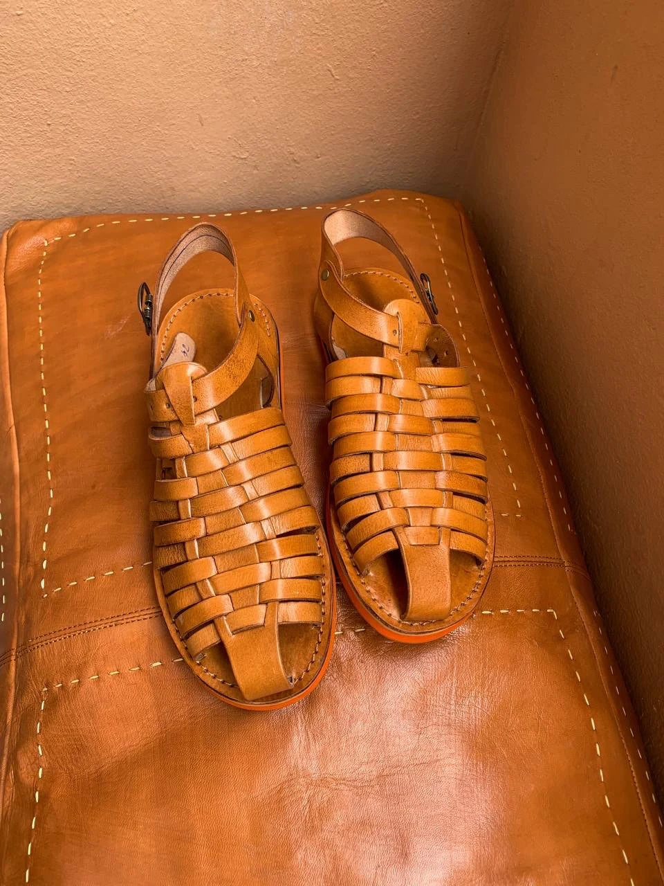 Handmade Brown Leather Fisherman Sandals for Women/ Women’S Leather Sandals |Gladiator Sandals /Handmade Sandals | Summer Closed Toe Sandals