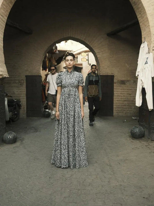 Victoria’S Dress Cotton Leopard Print