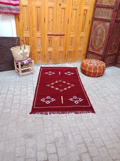 Cactus Silk Rug - Moroccan Cactus Silk Kilim Handmade .Cactus Silk Rug ,Sabra Carpet Berber Authentic Azilal Area Rug. Colorful Rug