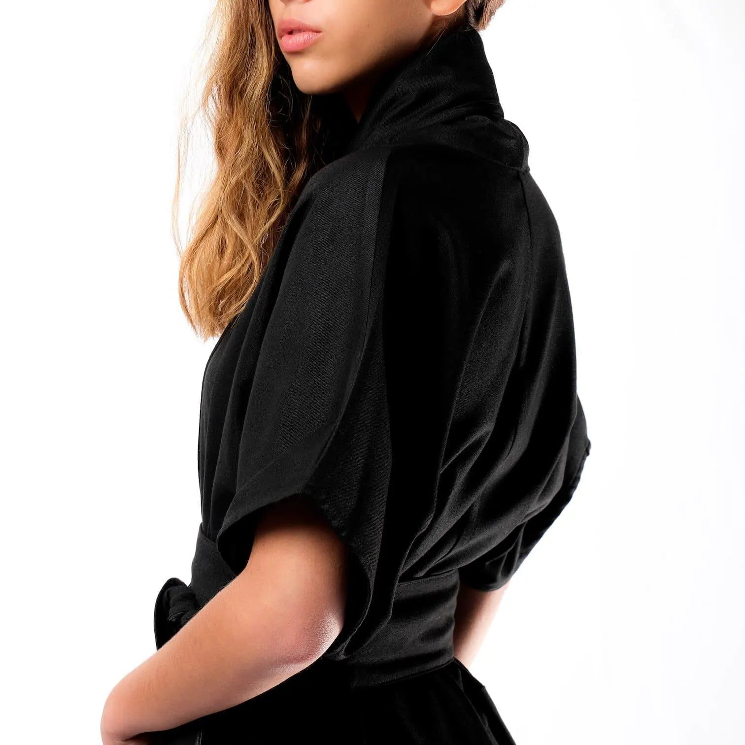 Nadia’S Dress Kimono Linen - Black