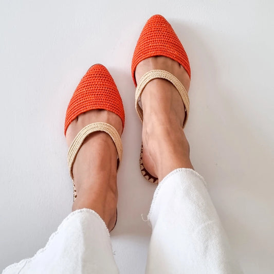 Raffia Mules Moroccan Handmade Shoes Raffia Slippers Organic Raphia Shoes Summer Slides Gift for Her Moroccan Babouch