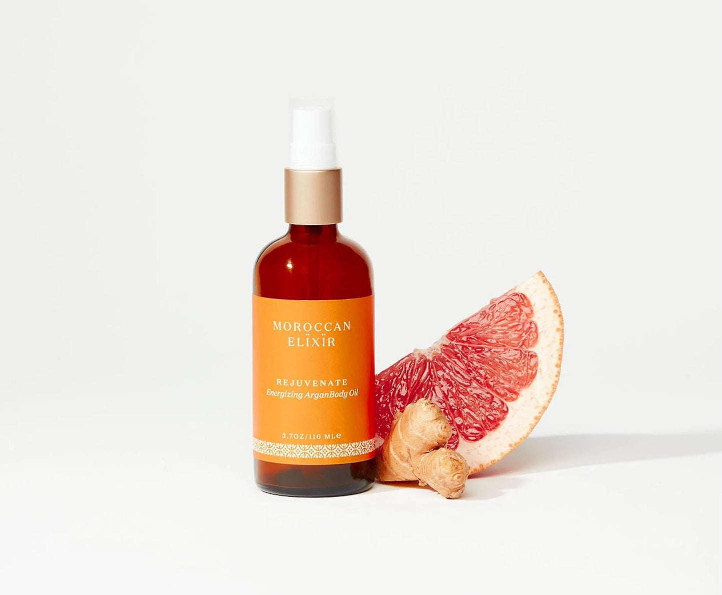 REJUVENATE Energizing Argan Body Oil Argan Oil with Ginger, Bergamot, Pink Grapefruit and Tangerine
