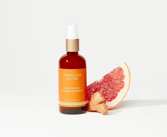 REJUVENATE Energizing Argan Body Oil Argan Oil with Ginger, Bergamot, Pink Grapefruit and Tangerine