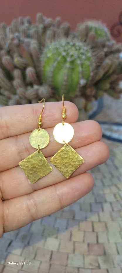Gold Bohemian Earrings | Handmade Moroccan Jewelry |Gold Handmade Earrings | Moroccan Style | Wholesale Price