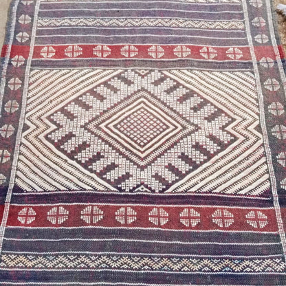 Cactus Silk Runner Rug 2×13 Ft. Moroccan Vintage Cactus Silk Kilim. Handmade Berber Rug. Authentic Azilal .Home Decor