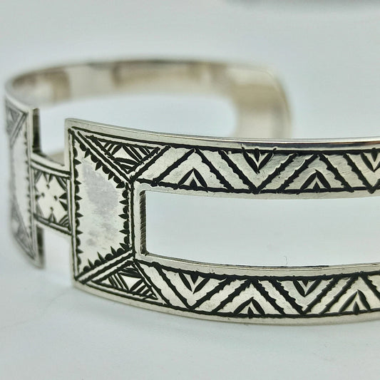 Bangle Bracelet 925 Sterling Silver Open Charm, Fine Jewelry Cuff Bracelet, Handmade Bracelet, Perfect for Any Occasion