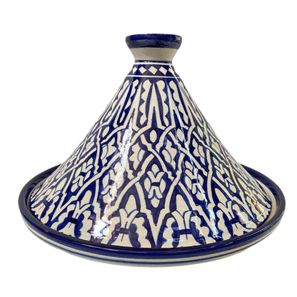 Handmade and Hand Painted Fes Ceramic Tagine Dish / Moroccan Tagine Dish / Tagine Dish for Serving Only.