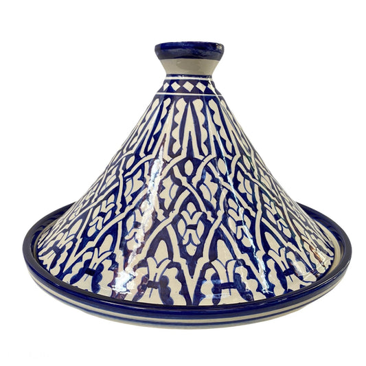 Handmade and Hand Painted Fes Ceramic Tagine Dish / Moroccan Tagine Dish / Tagine Dish for Serving Only.