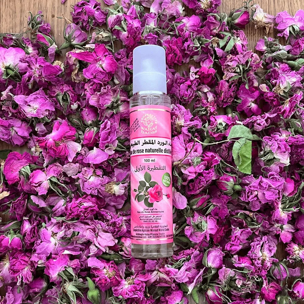 Natural Distilled Rose Water: Glass Spray