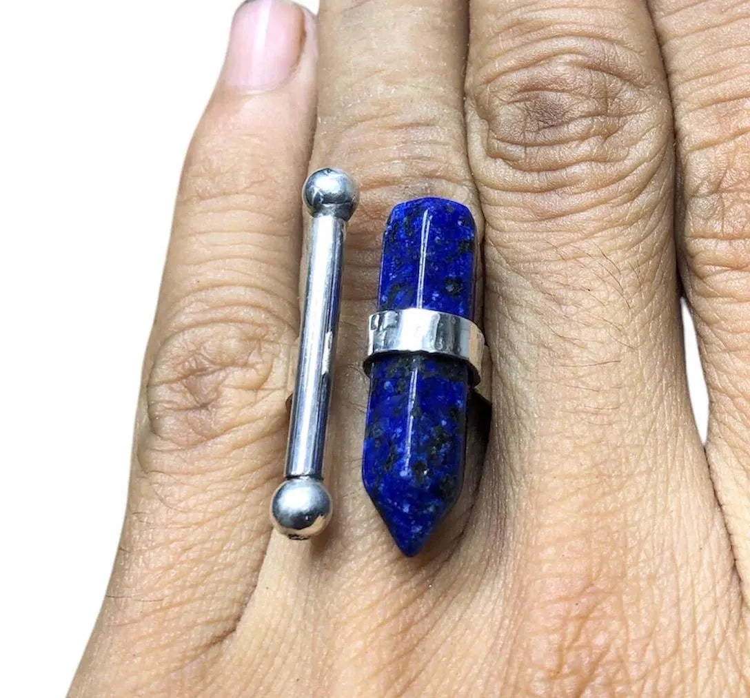 Azurite Stone Ring in 925 Silver, Handmade Jewelry, Ring Silver Azurite Stone, Jewelry Silver Handmade