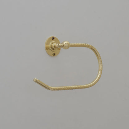 Unlacquered Brass Towel Holder, Towel Hanger, Wall Mount Towel Hook, Hand Engraved Finish