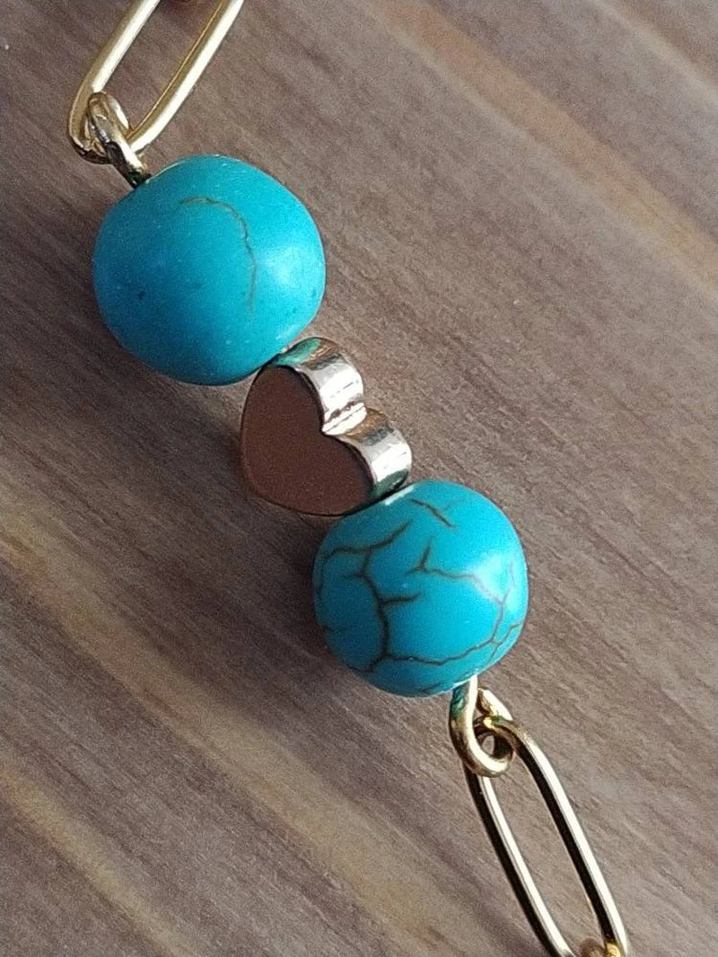 Beautiful Turquoise Pearls, an Exclusive Product Handmade and Natural Stones to Embellish Your Neck.