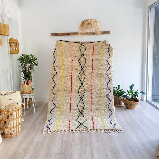 Moroccan Rug Handmade Rug Berber Rug Wool Rug Beni Ourain Rug Boho Area Rug