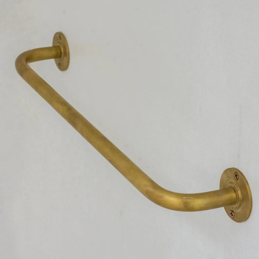 Unlacquered Brass Towel Bar Holder, Bathroom Towel Hanger