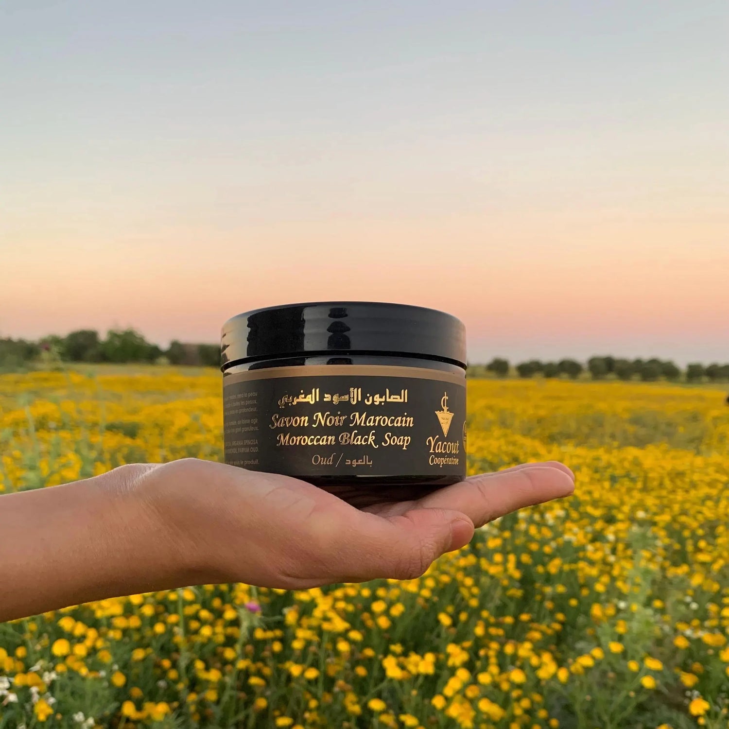 Moroccan Black Soap with Oud Perfume - Natural Organic for Face & Body, Hamam Spa Ritual, Bride Beauty Treatment