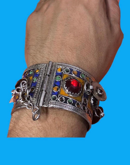 Email Bracelet, Berber Jewelry, Tuareg Jewelry, Handmade Bracelet, Traditional Bracelet, Tuareg, Old Jewelry, Metal Bracelet Made by Hand