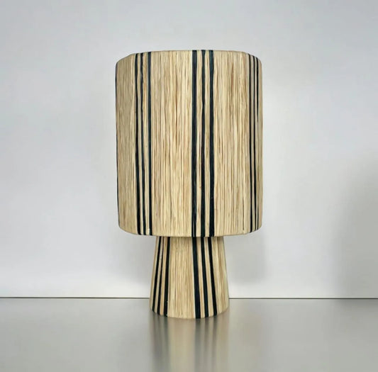 Raffia Natural Raffia Lamp, Raffia Lampshade, TABLE LAMPSHADES Moroccan Handmade in Rattan,Lamp