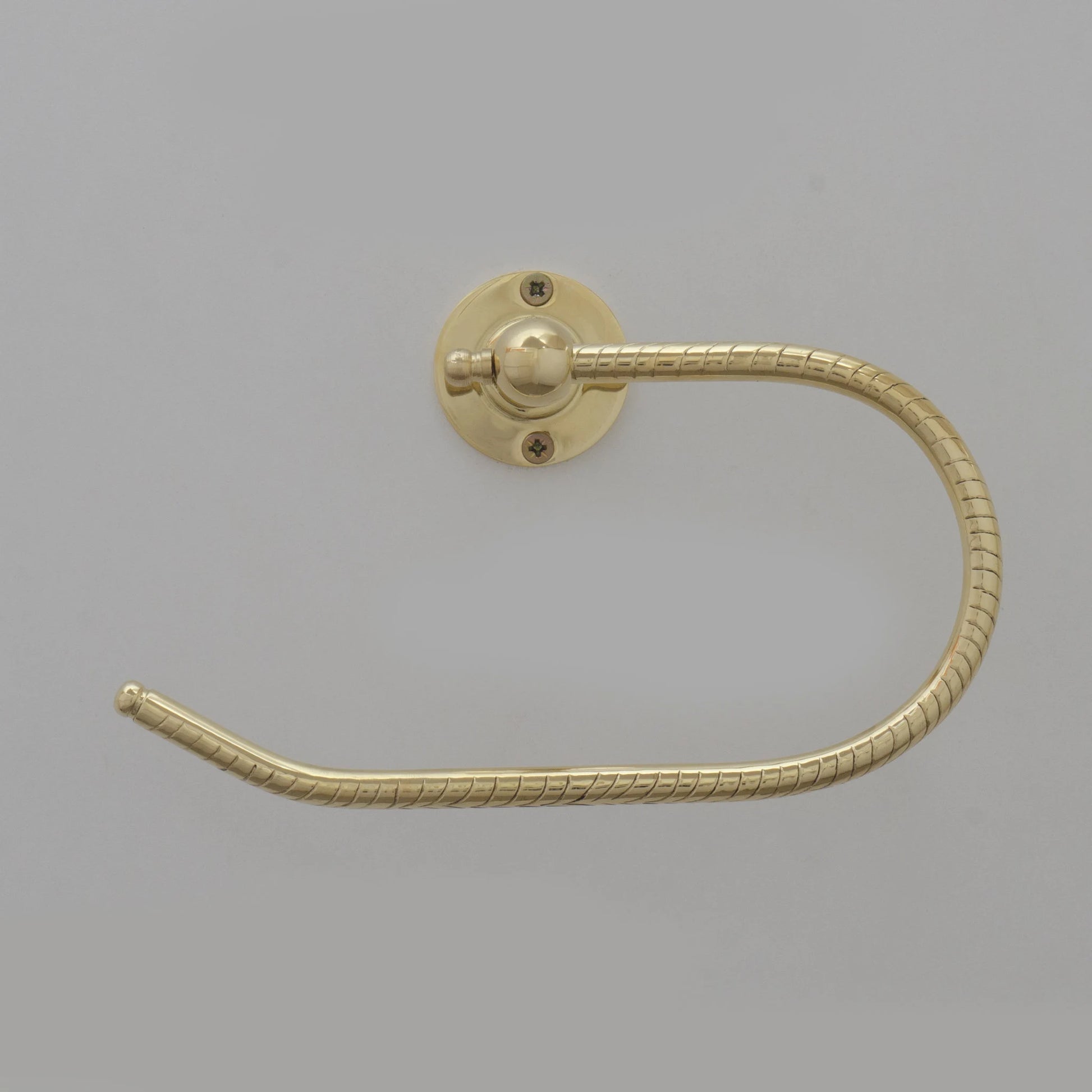 Unlacquered Brass Towel Holder, Towel Hanger, Wall Mount Towel Hook, Hand Engraved Finish