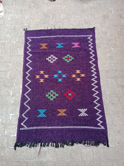 Moroccan Berber Rug. Handmade Berber Rug.Berber Kilim . Authentic Azilal. Sabra Rug. Boho Rug