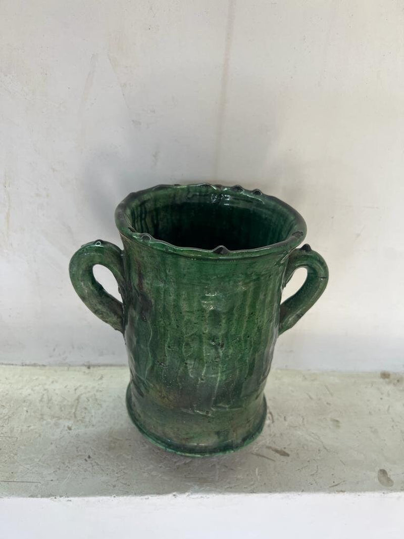 Terracotta Mini Pots, Tamegroute Pottery, Natural Vase