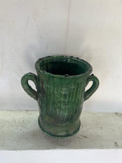 Terracotta Mini Pots, Tamegroute Pottery, Natural Vase