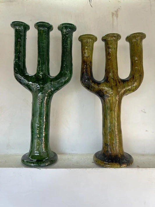 Candle Holder, Bohemian Tamegroute Candle Holder