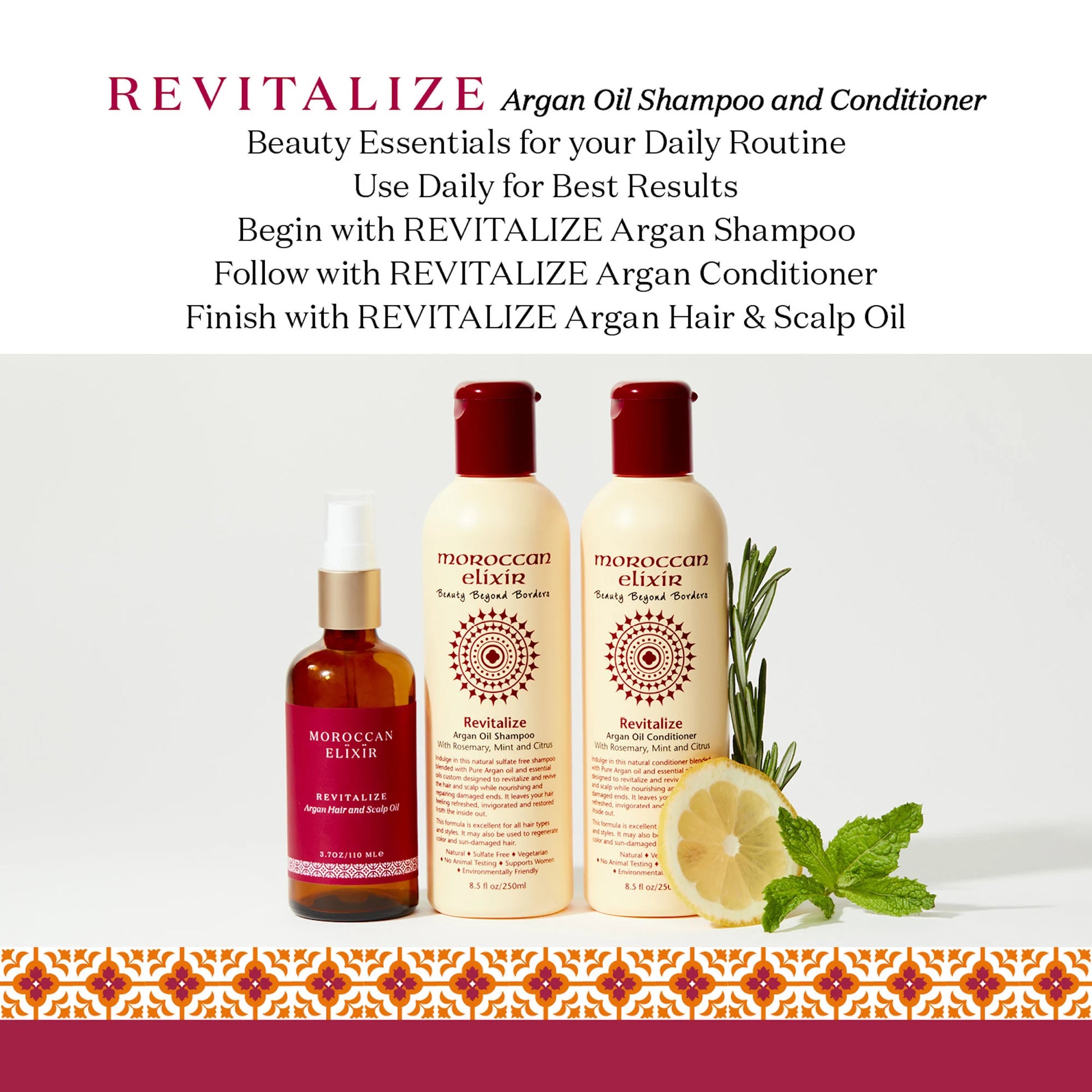 REVITALIZE Argan Oil Shampoo & Conditioner