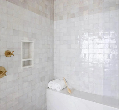 1 Square Foot Zellige Tile White Moroccan Handmade White Tiles Kitchen Tile Backsplash Tile Bathroom Moroccan Tile White Zellige Tile 4X4