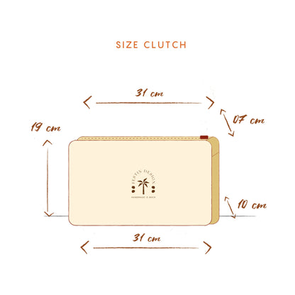 Luxury Straw Clutch -Clutch for Everyday Use- Women Clutch - Large Purse - Beach Clutch -Gift Clutch-Makeup Pouch