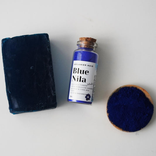 Blue Nila Set| Soap (60G) + Blue Nila Powder| Arganier Noir