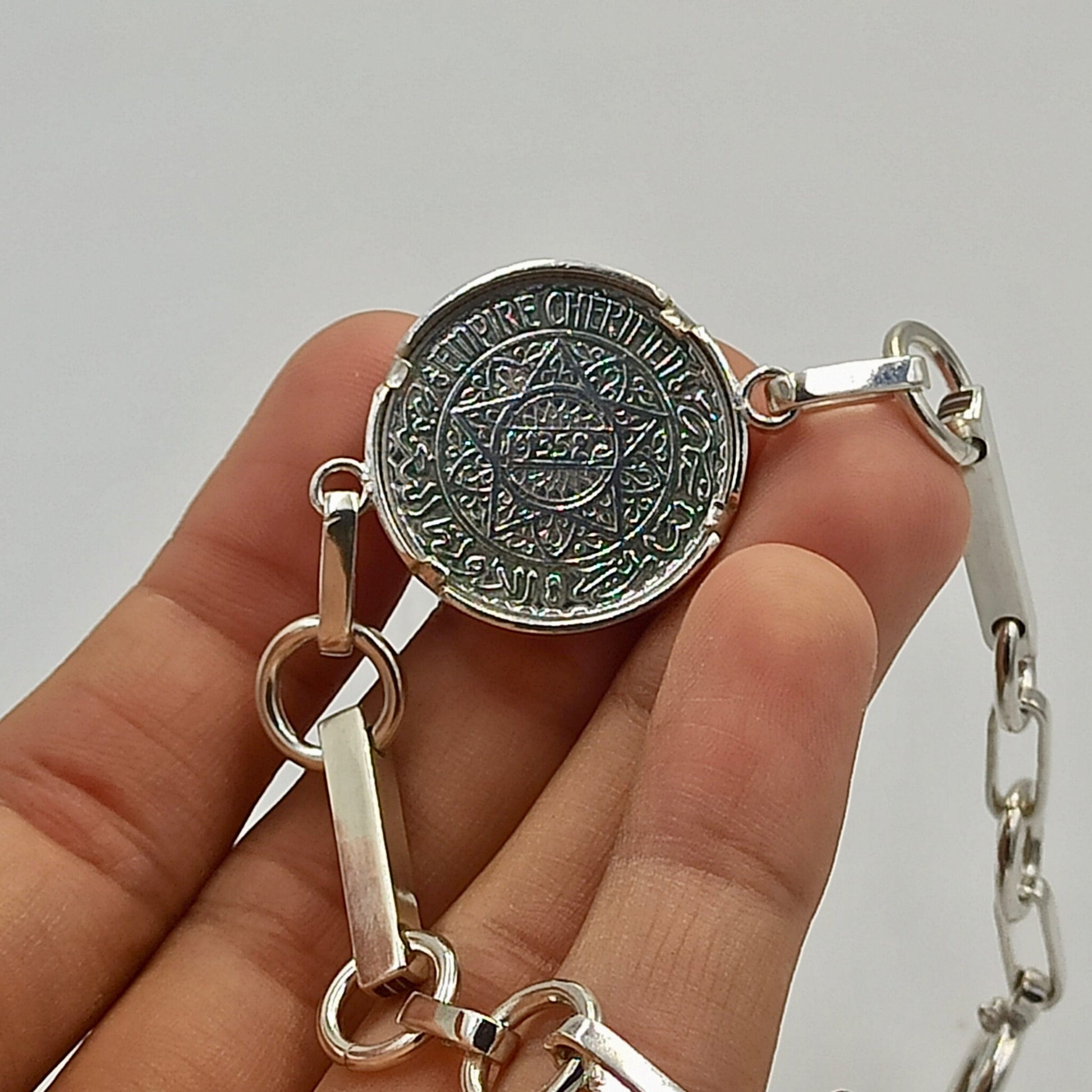 Silver Coin Bracelet, Ethnic Bracelet Jewelry, Silver Bracelet, Authentic Jewelry, Bohemian Bracelet, Bangle Coin Bracelet