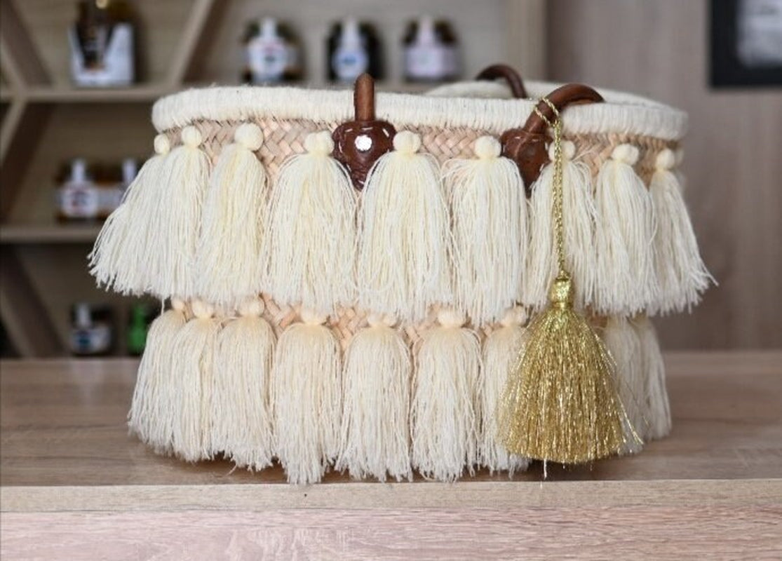 50% off STRAW BAG Handmade with Leather, French Market Basket, French Market Bag, Straw Basket, French Basket,