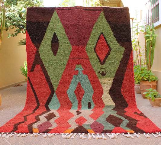 Red Moroccan Rug, Red Wool Carpet, Beni Ourain Teppich, Berber Rug Morocco, Red Area Rugs, Natural Fiber Rugs, Rugs and Carpet, Red Boho Rug