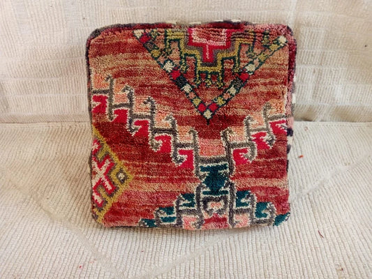Kilim Pouf ,Multi Color Moroccan Pouf.Vintage Pouf .Beni Ouarain Pouf. Square Pouf .Outdoor Kilm Pouf.Yoga Meditation.Ottoman Pouf,Handmade
