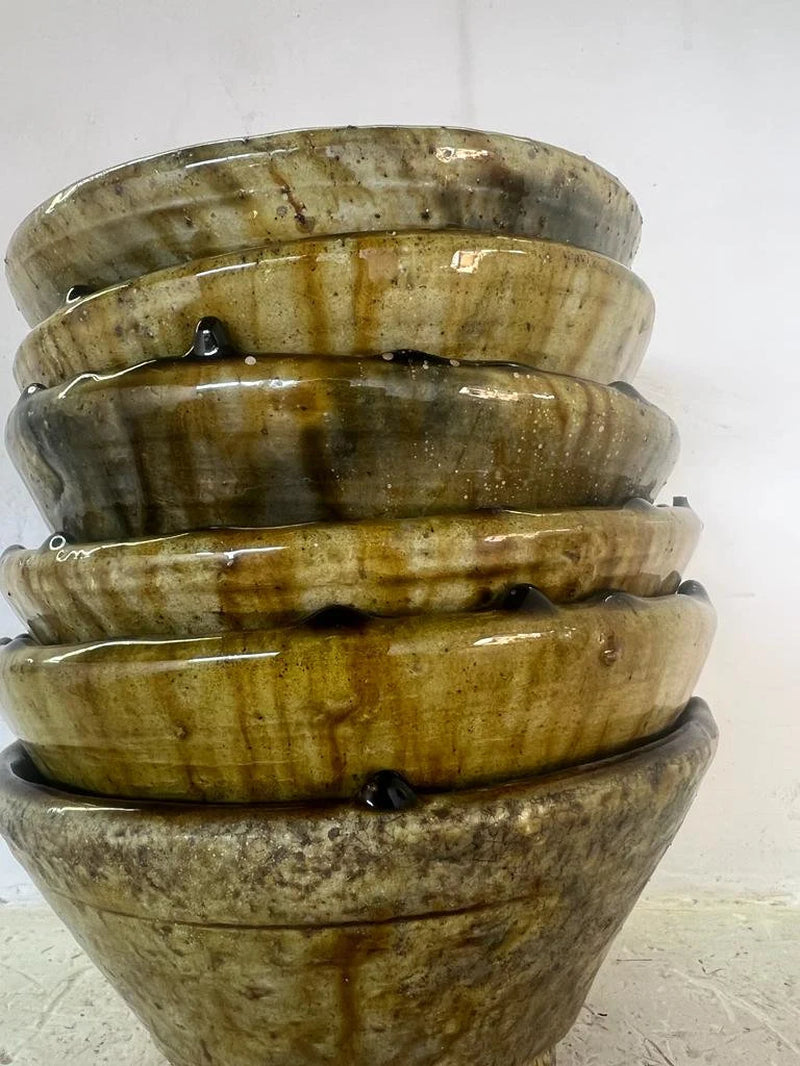 PROMOTION Set of 6 Moroccan Yellow Tamegroute Bowls