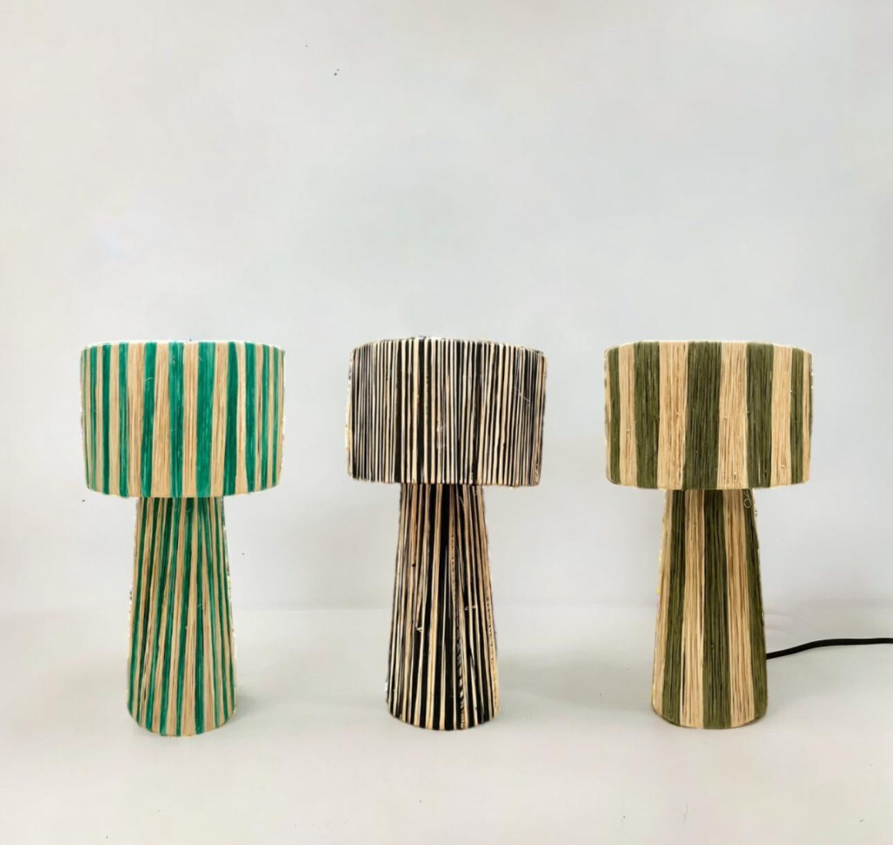 Raffia Natural Raffia Lamp, Raffia Lampshade, TABLE LAMPSHADES Moroccan Handmade in Rattan,Lamp