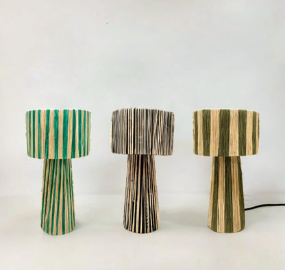 Raffia Natural Raffia Lamp, Raffia Lampshade, TABLE LAMPSHADES Moroccan Handmade in Rattan,Lamp