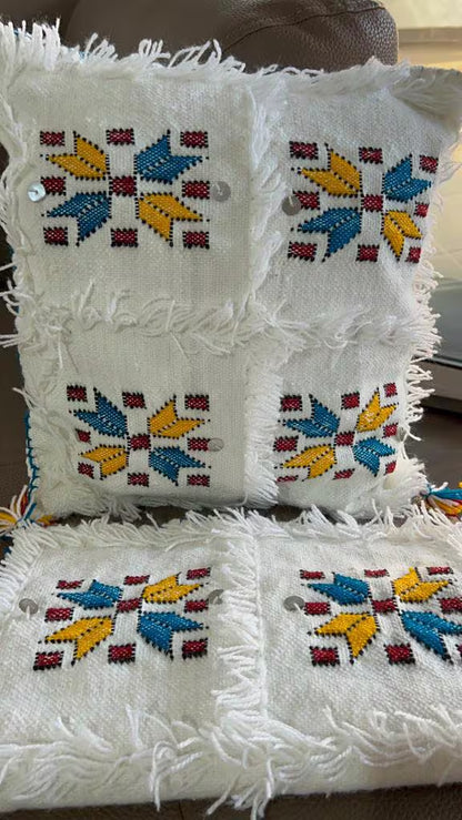 Decorative Cushion. Berber Cushion. Set of 2 Moroccan Handira Pillows, Cushion Cover, Decorative Pillowcase