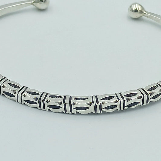 Silver Bracelet Tuareg Jewelery , Tuareg Moroccan Bracelet with Ethnic Tuareg Engraving in 925 Silver, , Unique Jewelry, Mens and Women Gift