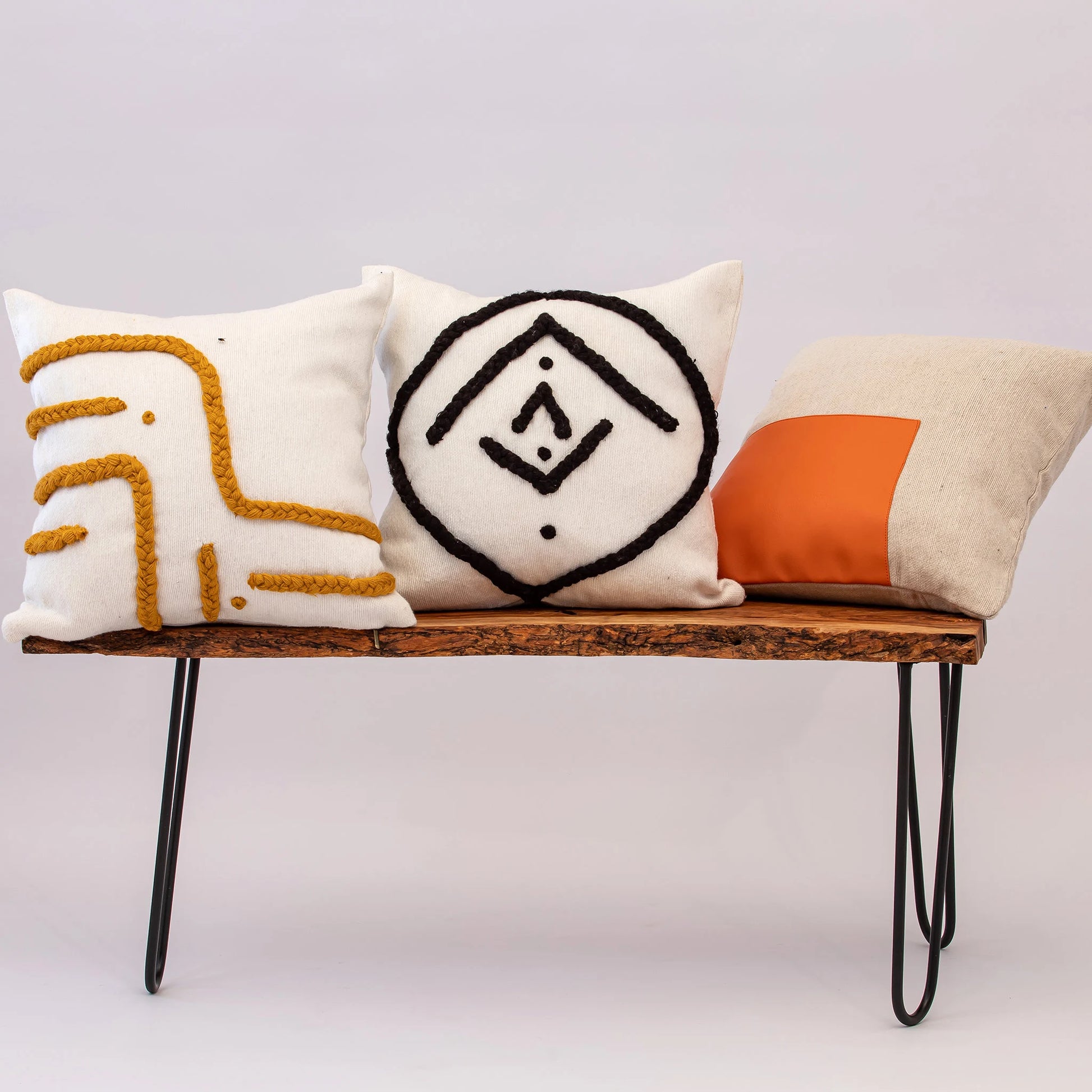 White and Black Moroccan Decorative Pillow - Handmade Pillow -Livingroom Pillow - Bedroom Pillow - Custom Pillow