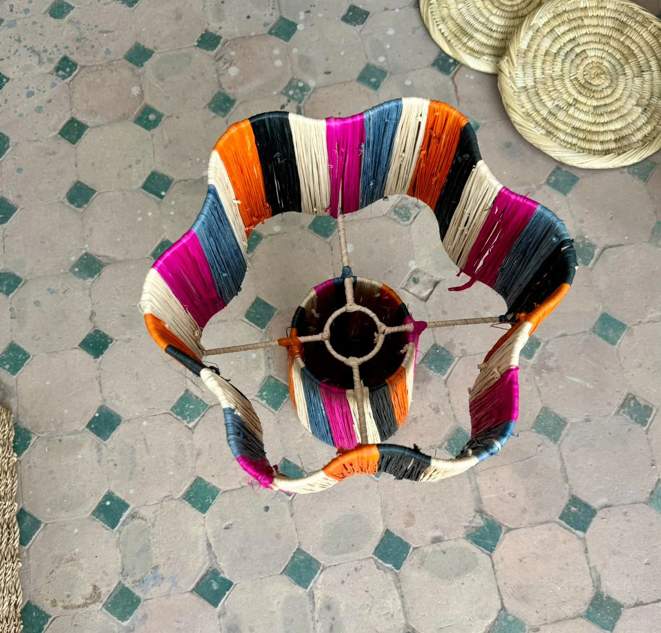Raffia Lamp, Raffia Pendant Light ,Lamp Shade
