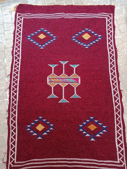 Moroccan Berber Rug. Handmade Berber Rug.Berber Kilim . Authentic Azilal. Sabra Rug. Boho Rug