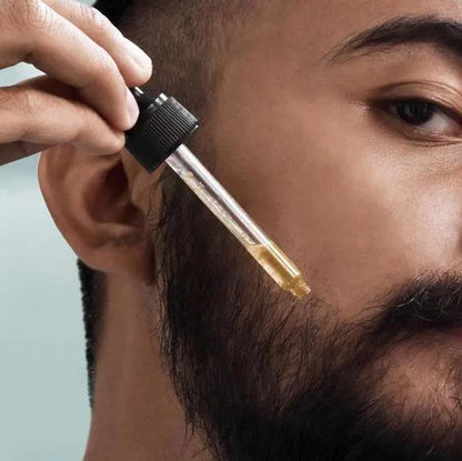 Men'S Argan Oil Natural Moisturizer for Skin Beard Hydrating Oil with Multiple Scents: Black Pepper, Tobacco & Leather, Verbena, Oud Wood