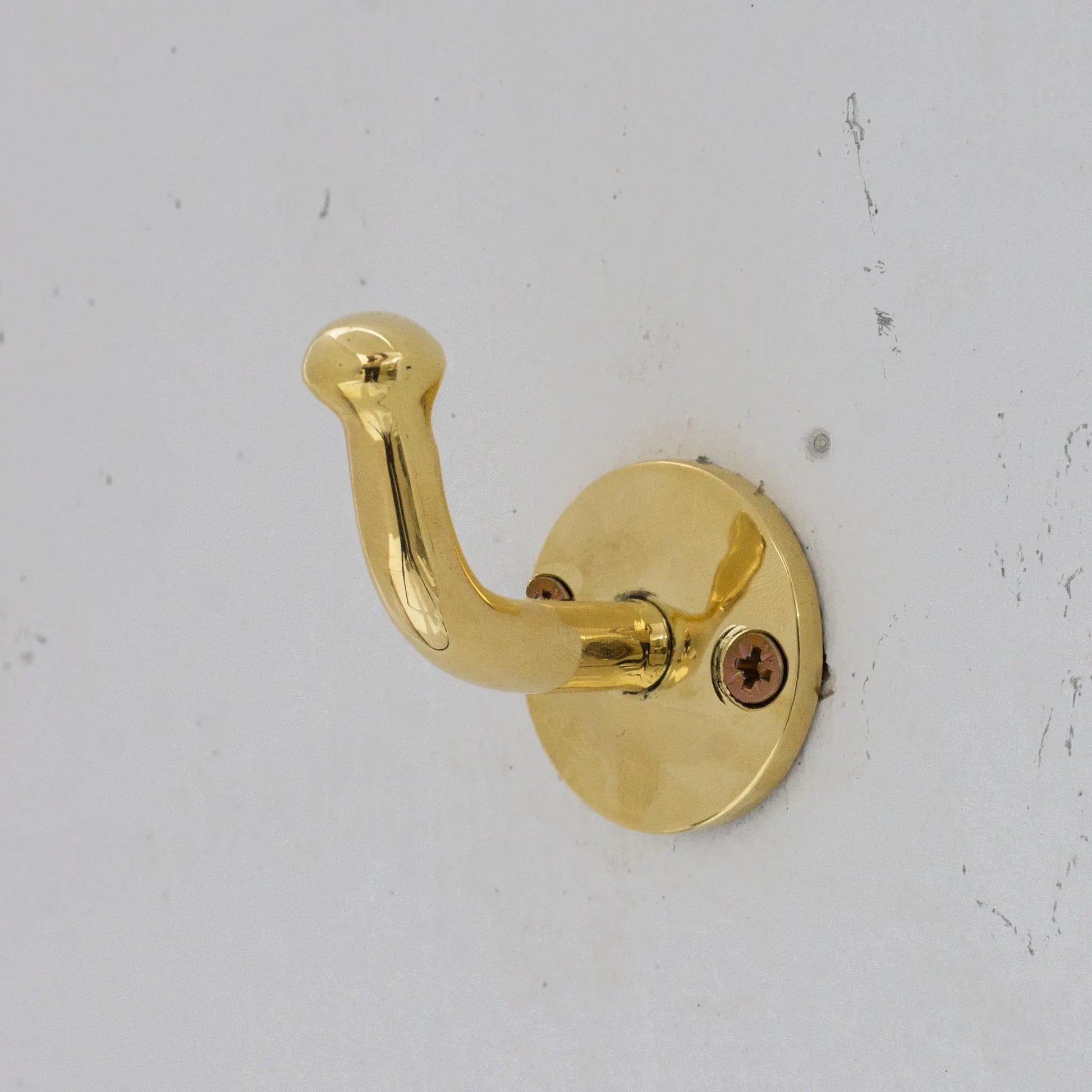 Solid Brass Single Hook, Coat Hook, Clothes Hook, Shower Hook, Towel Hanger