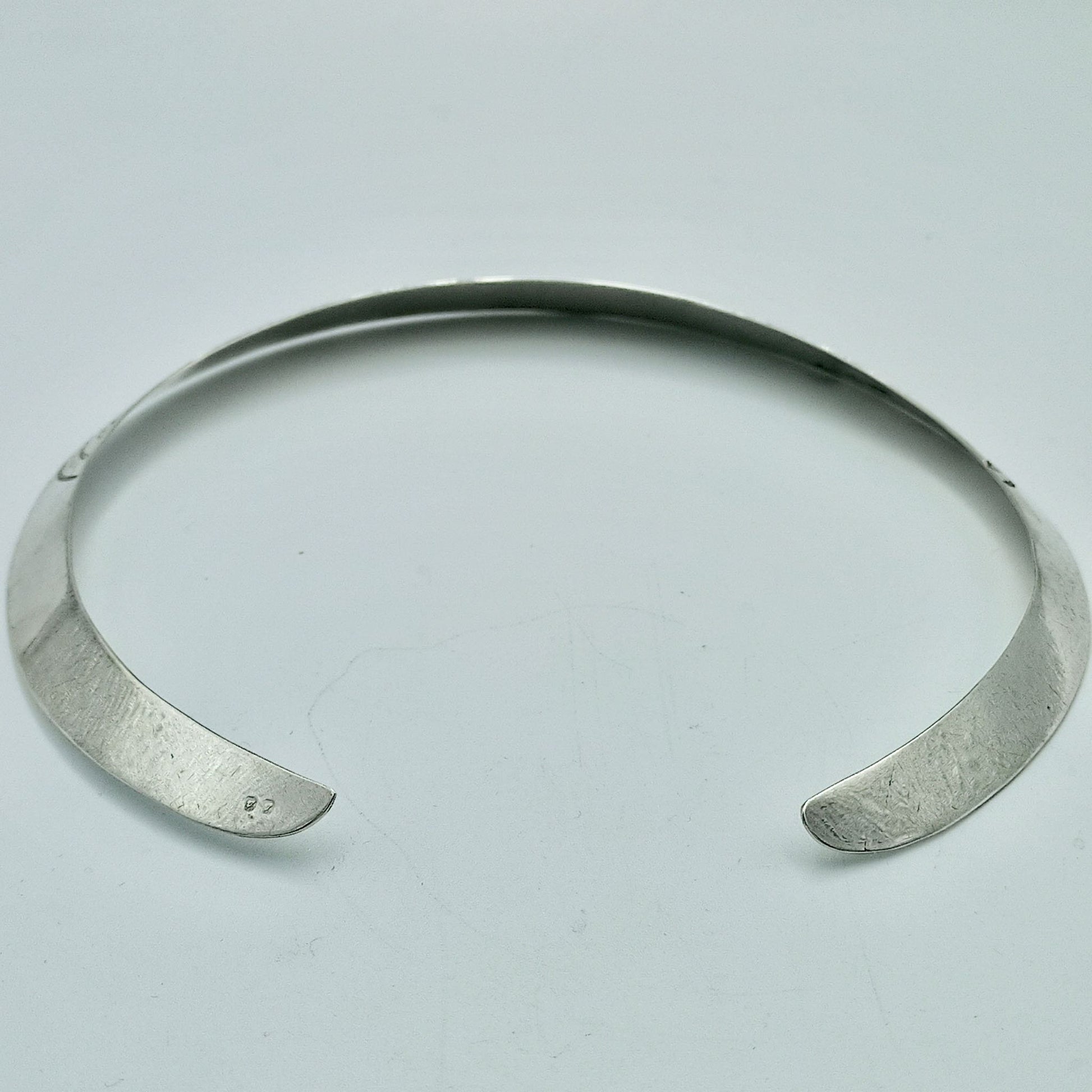 925 Sterling Silver Necklace, Crafted Silver Necklace, Silver Rigid Choker, African Cuff Necklace, Shiny Silver Rigid Necklace,