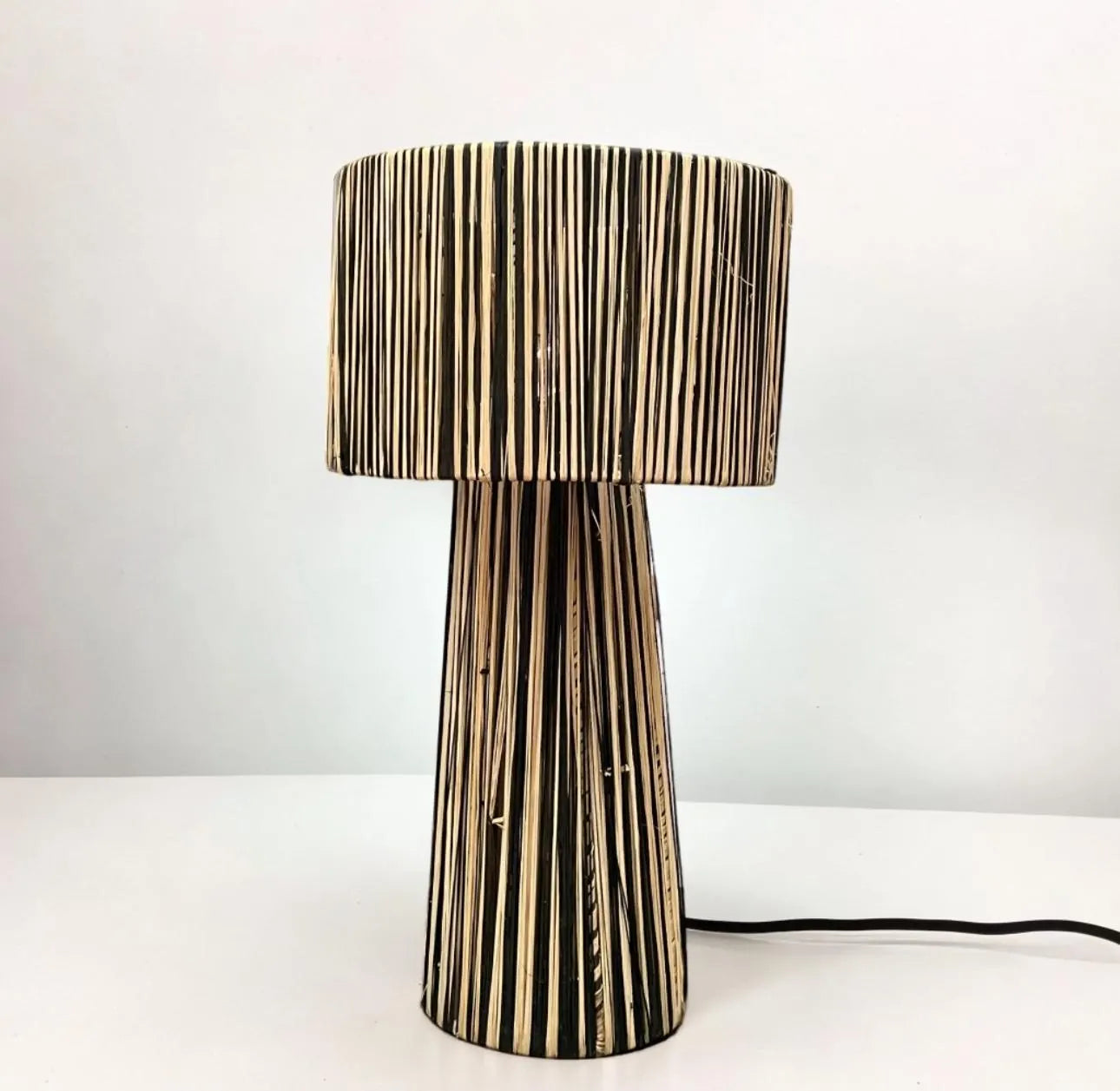 Raffia Natural Raffia Lamp, Raffia Lampshade, TABLE LAMPSHADES Moroccan Handmade in Rattan,Lamp