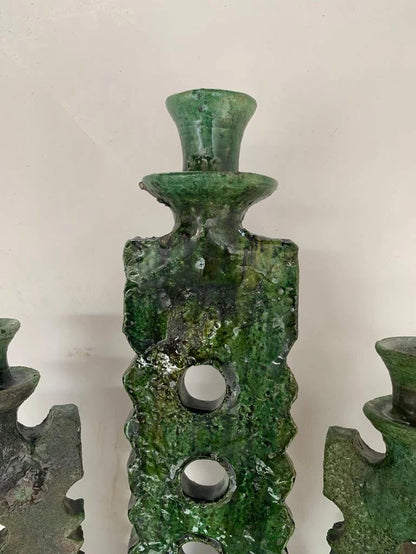 Boho Green Tamegroute Candle Holder