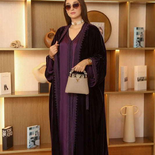 Women Kaftan ,Plus Size Caftan, Purple Tie Dyed Kaftan, Kaftan with Pockets, Abaya, Tie Dye Caftan, plus Size Maxi Dress, Boho Dress, Kaftan